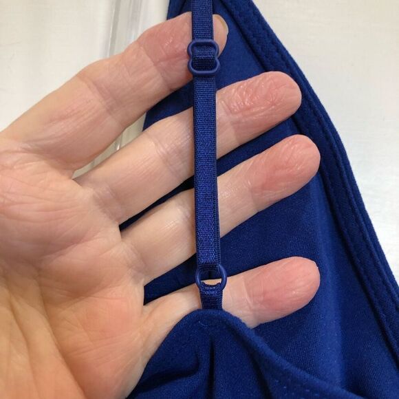 EMERALD SUNDAE - 🎉HP🎉 NWT - L Sz L High-Slit/V-Neck Side Ruched￼ Gown/Royal Blue - Picture 11 of 16